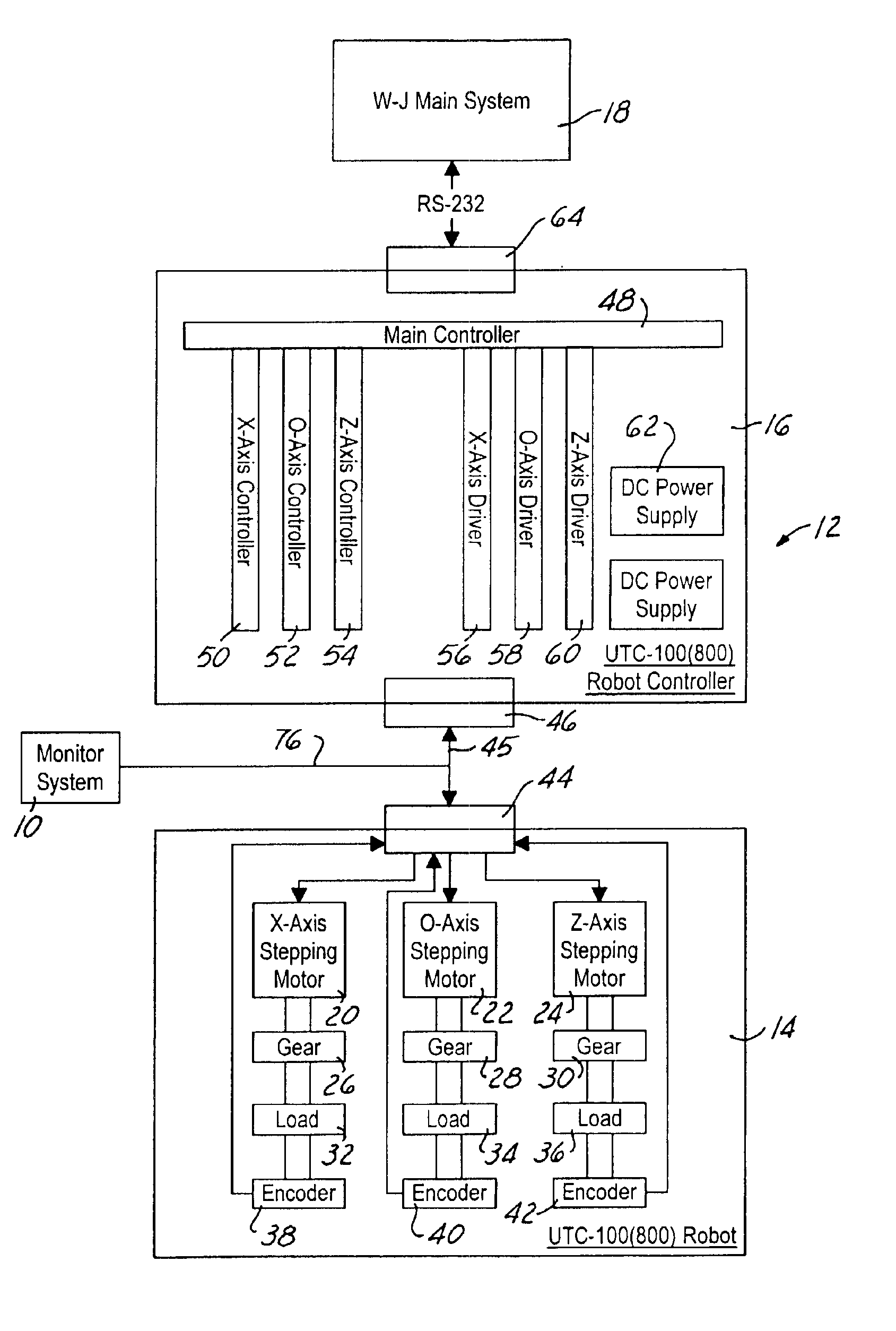 Method and apparatus for monitoring the operation of a wafer handling robot