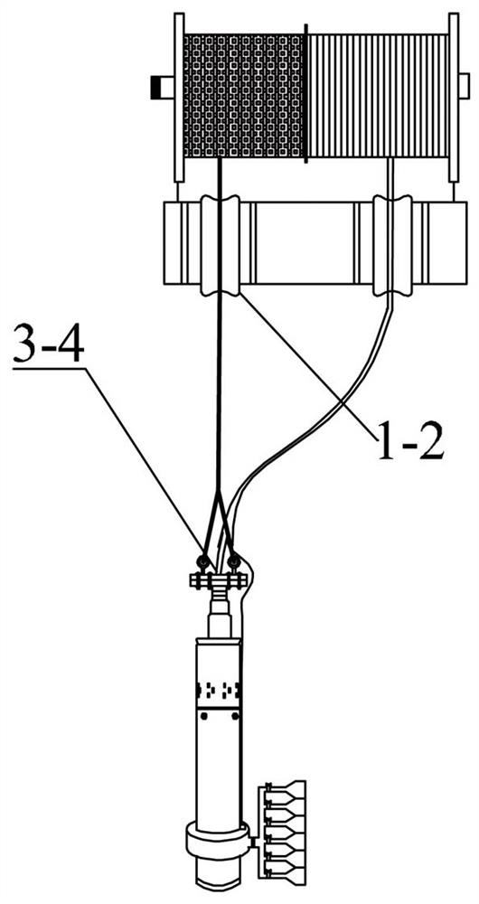 Portable deepwater layered electric water sampling device and water sampling method thereof