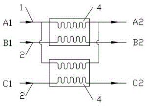 A lithium bromide absorption heat exchange system that provides two channels of hot water at the same time