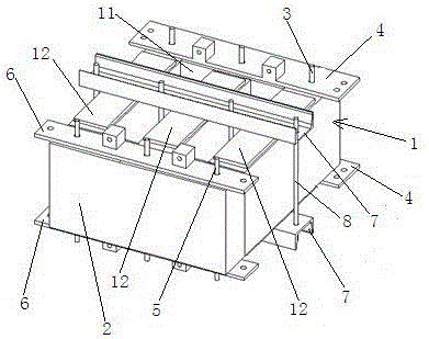 Laminated combination tooling for transformer