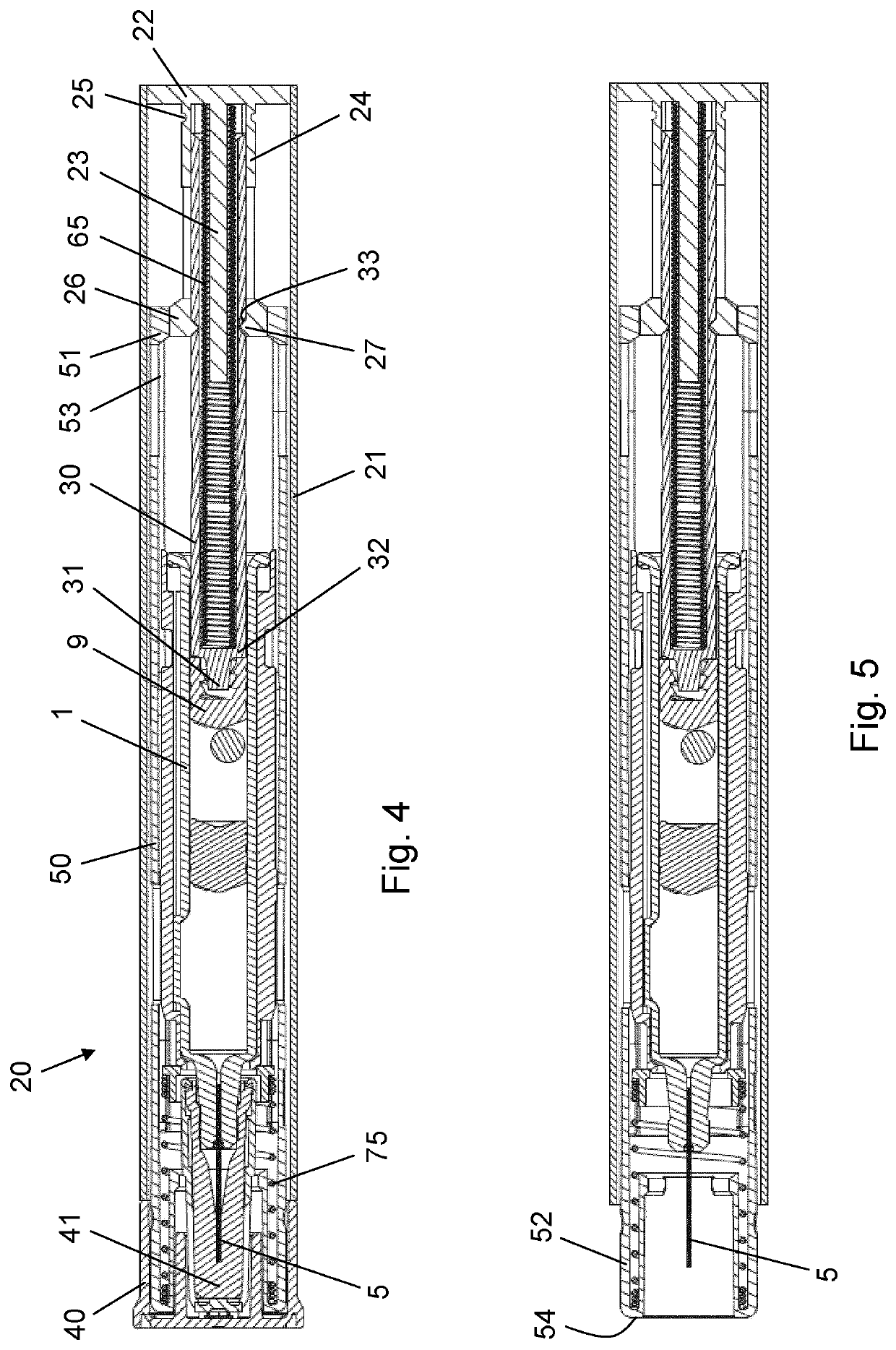 Drug reservoir for separate storage of substances