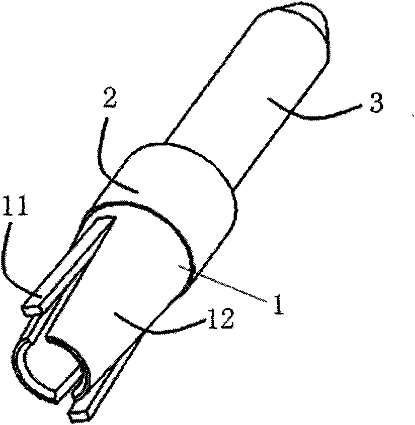 Elastic contact element with concentric locating function