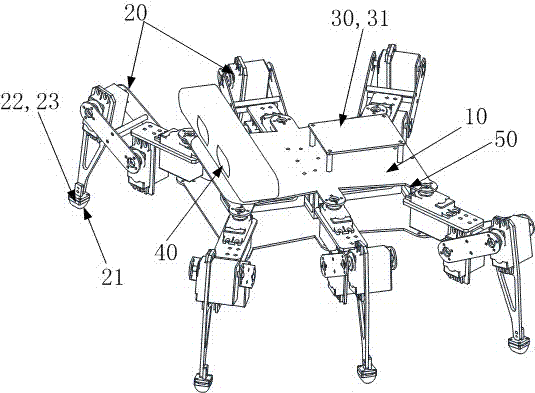 High load-to-weight ratio hexapod bionic robot and its leg structure optimization method