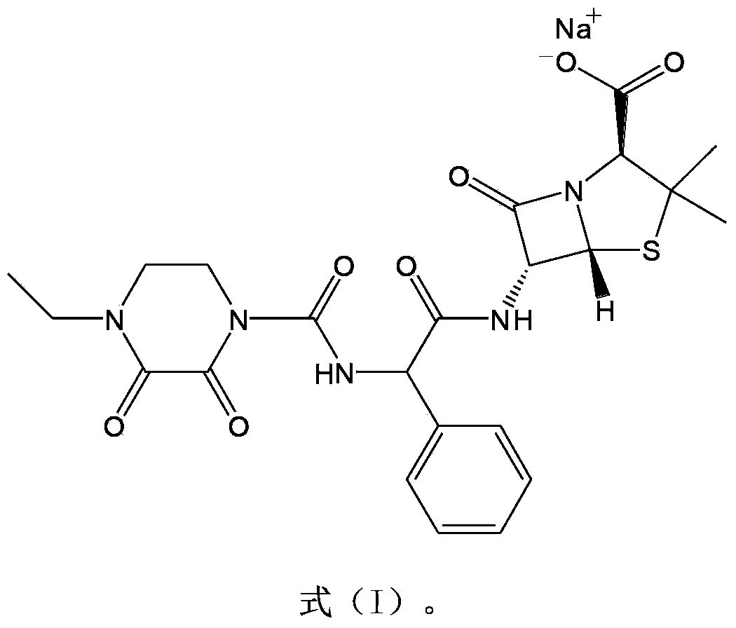 Piperacillin sodium-tazobactam sodium medicine composition and preparation method thereof