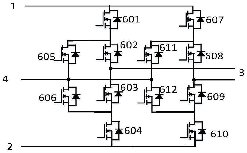 Three-level circuit silicon carbide power module