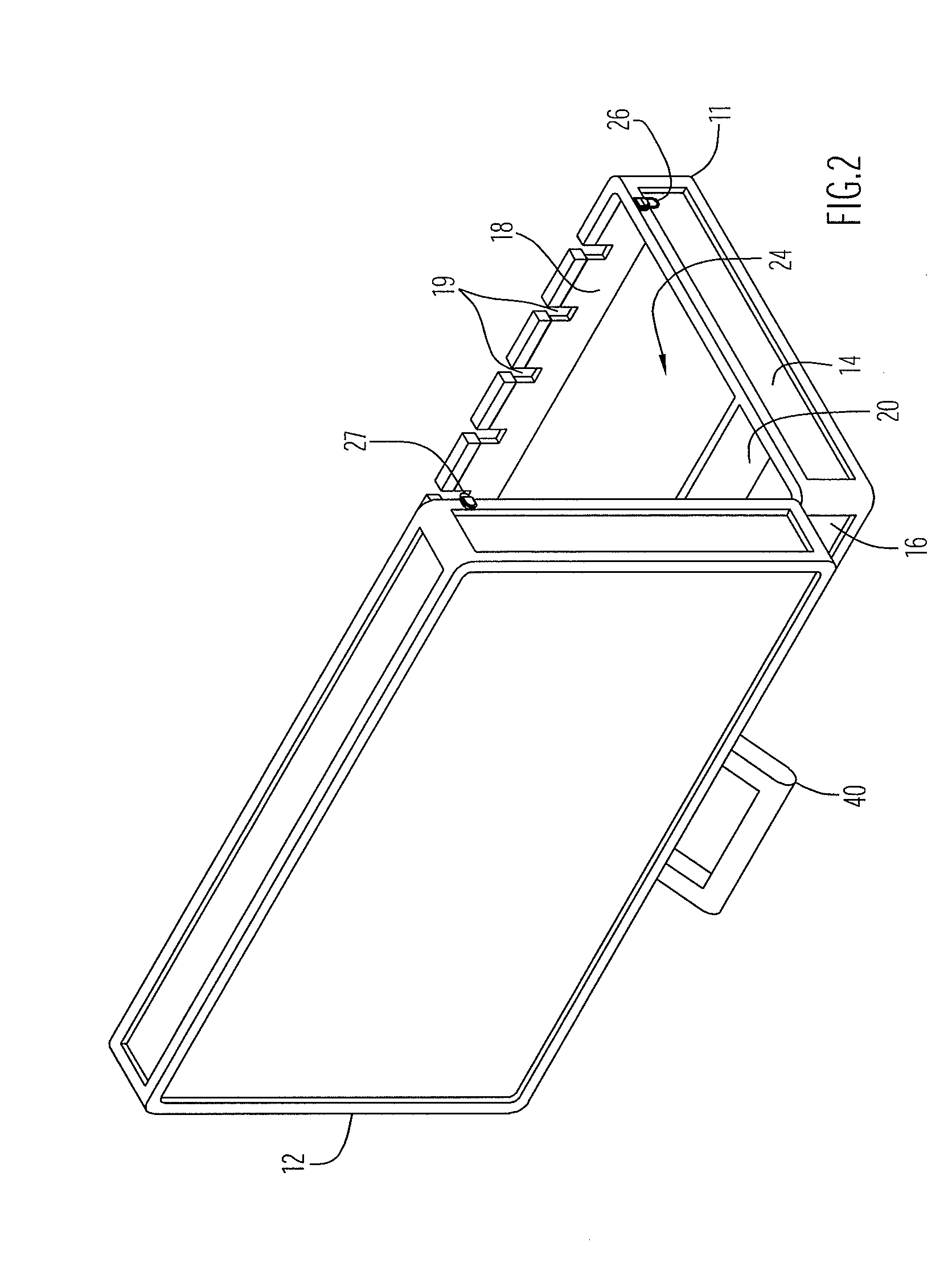 Portable display container for hair clippers