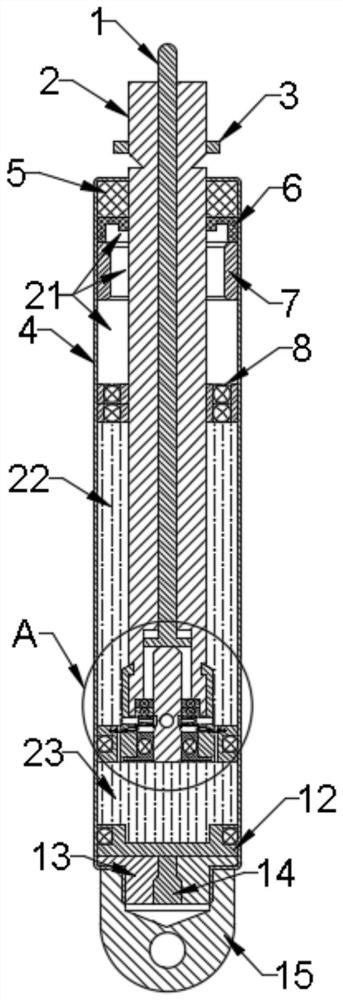 Bidirectional rigid controllable gas spring with high connectivity