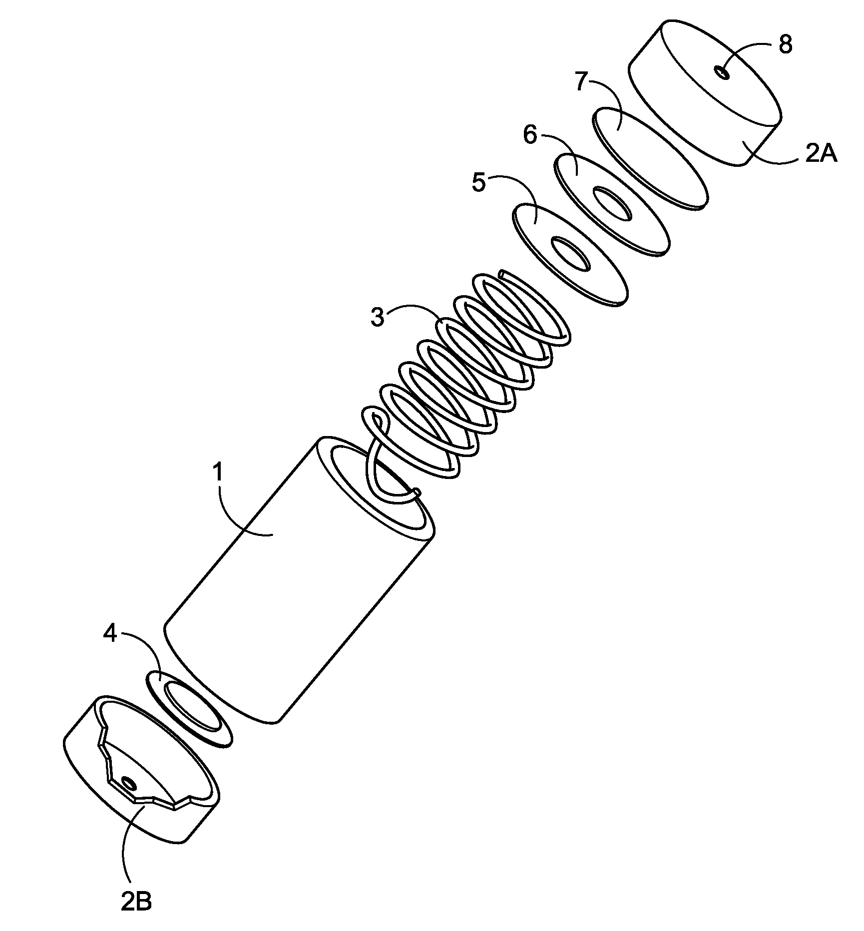 Miniature electrochemical gas generator and power source