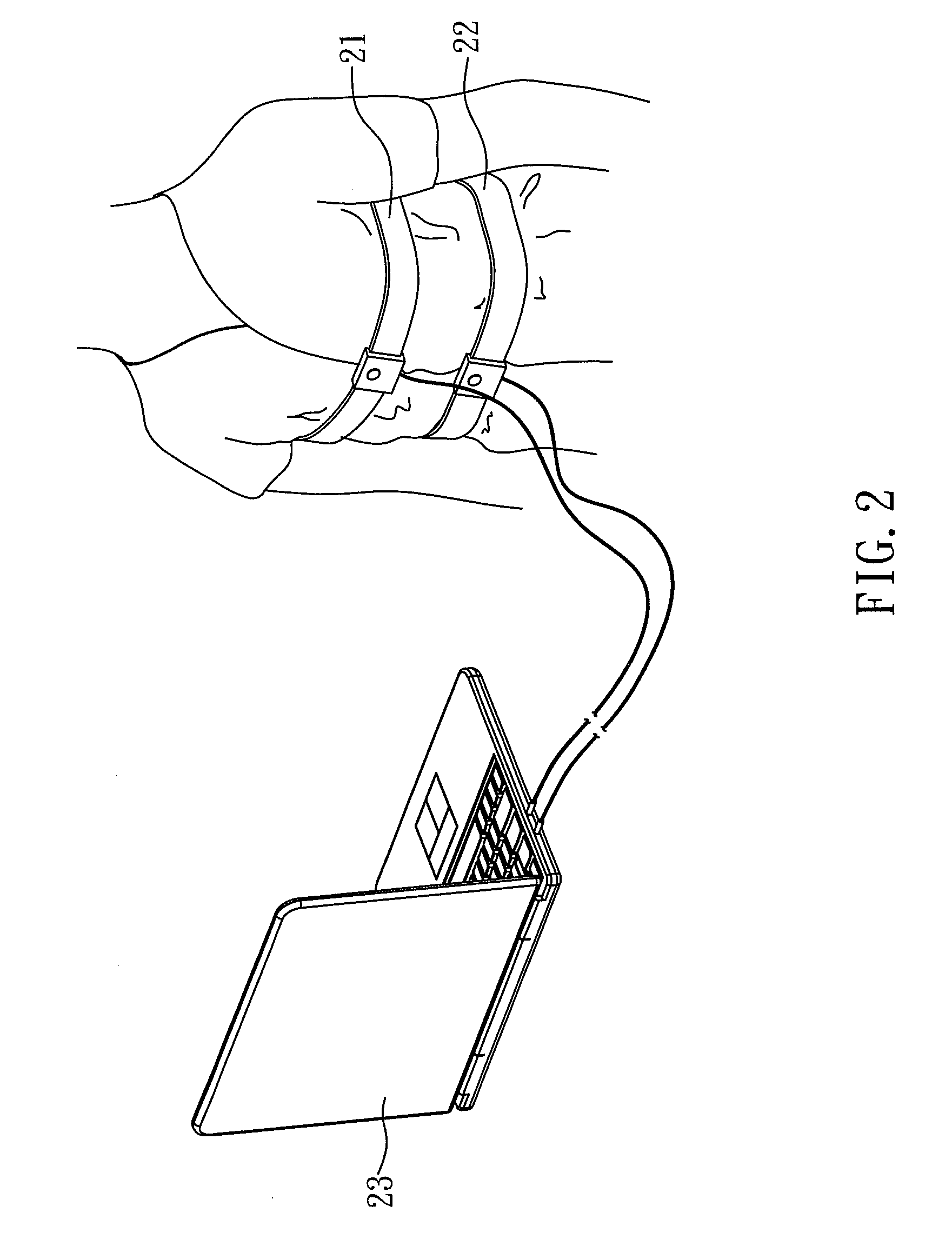 Method for extracting the feature of an abdominal breathing and a system using the same