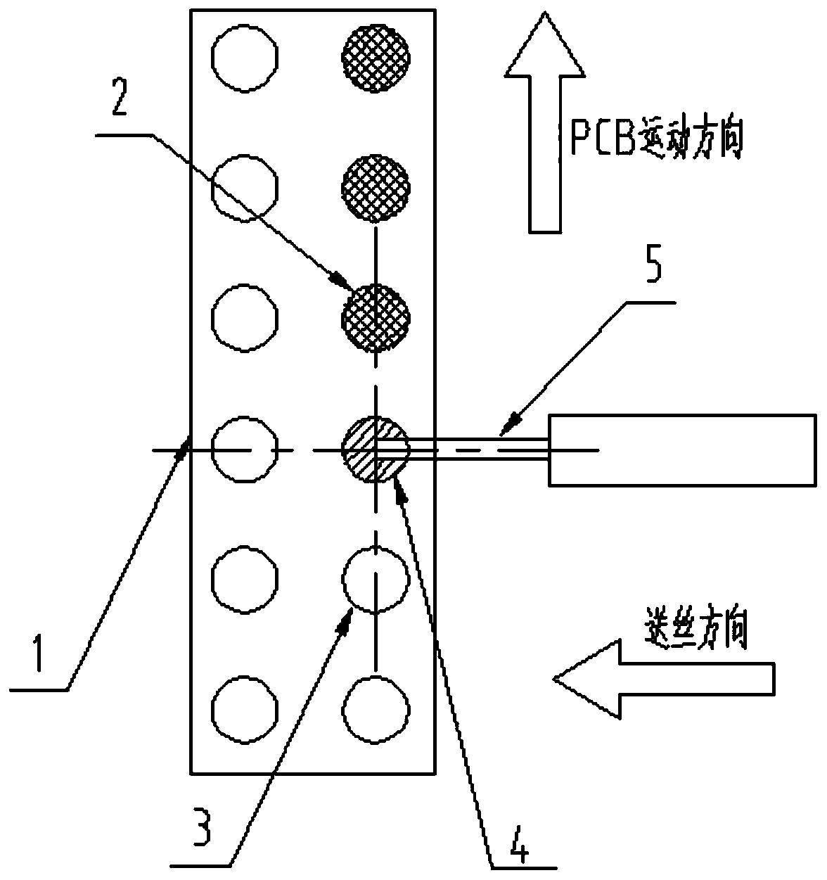 Laser heating tin wire feeding drag welding process