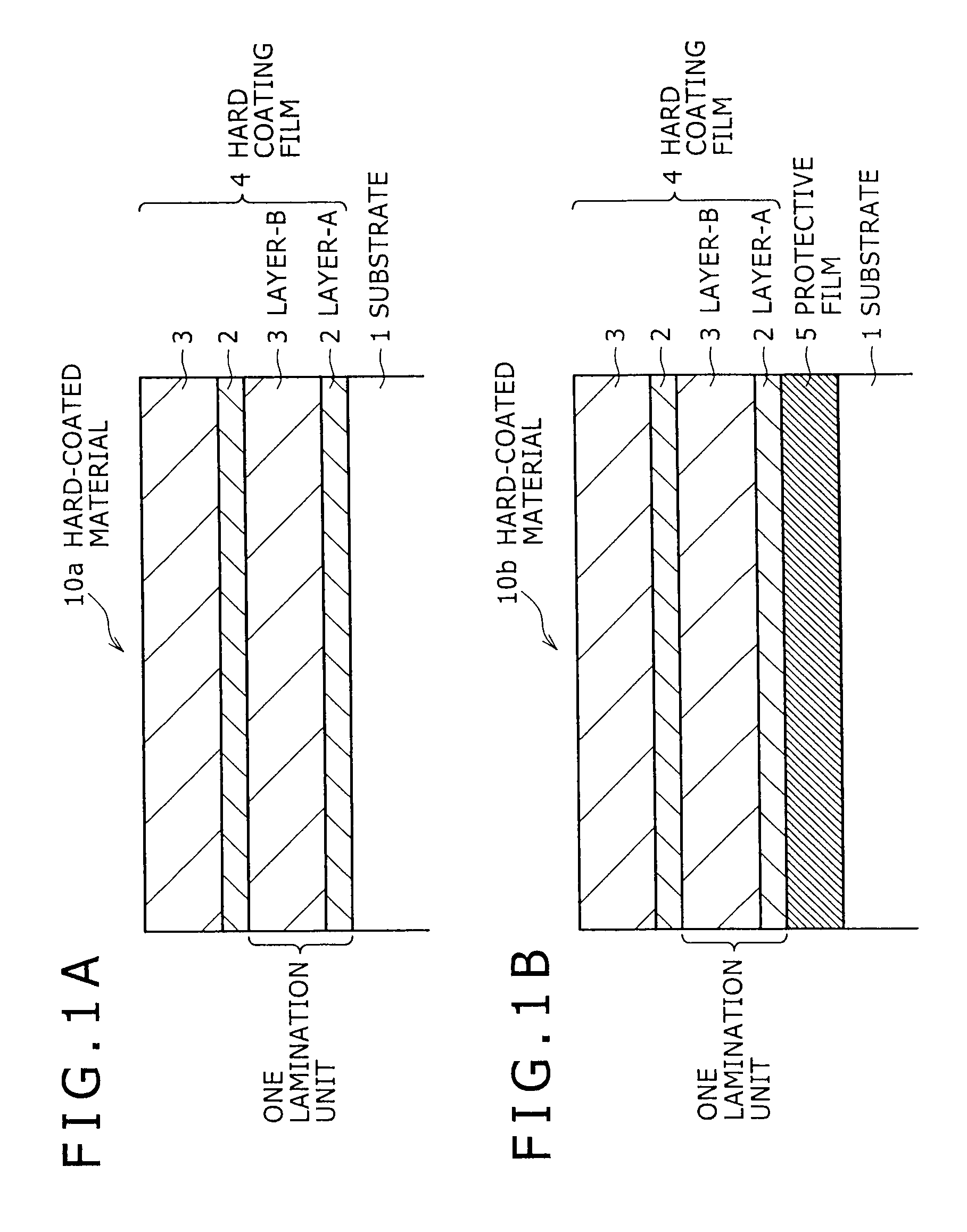 Material with hard coating film formed on substrate surface thereof