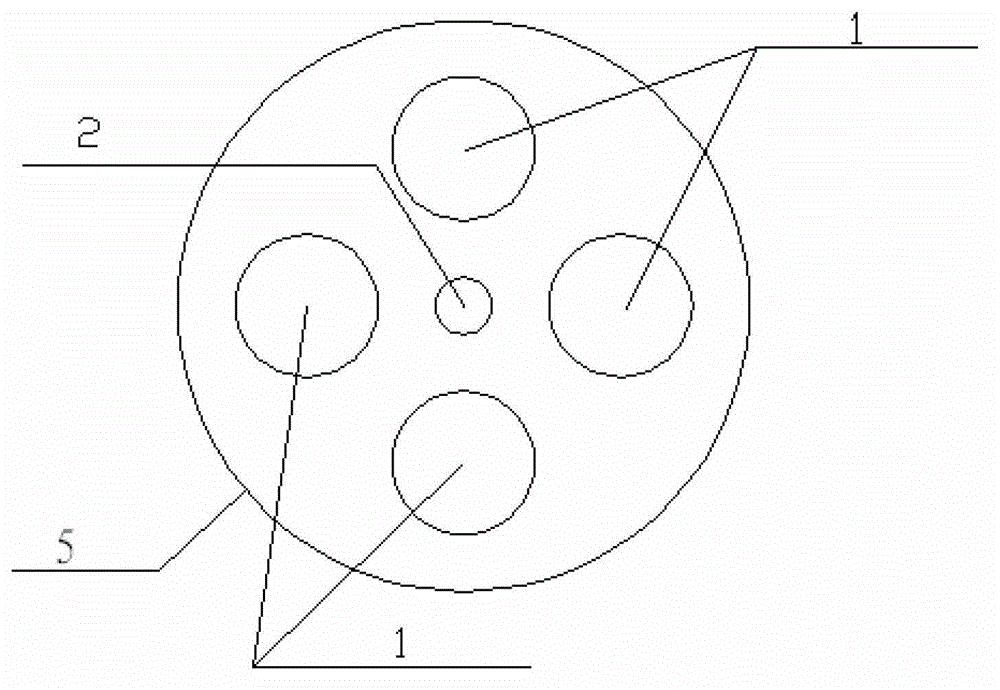 Combined system of ground source heat pump rock-soil heat exchange and rainwater collection and utilization