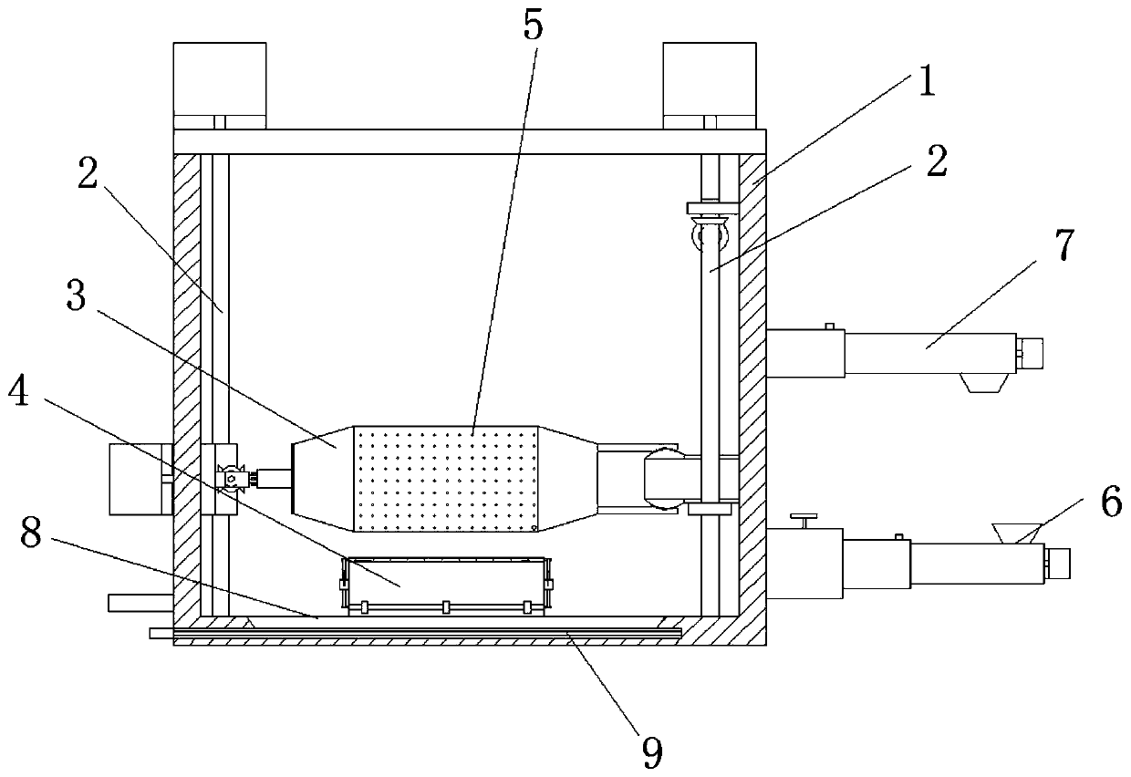 Soybean processing pretreatment device