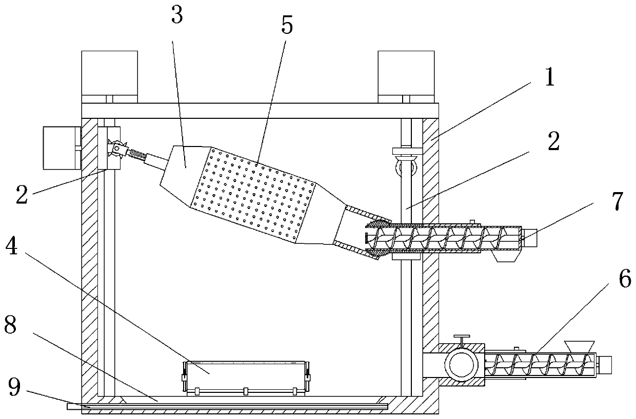 Soybean processing pretreatment device