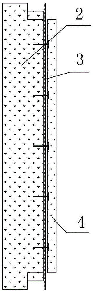 Prefabricated external thermal insulation board, thermal insulation wall formed by its assembly and construction method