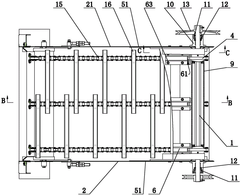 Combined harvester bridge driving axle structure and bridge device