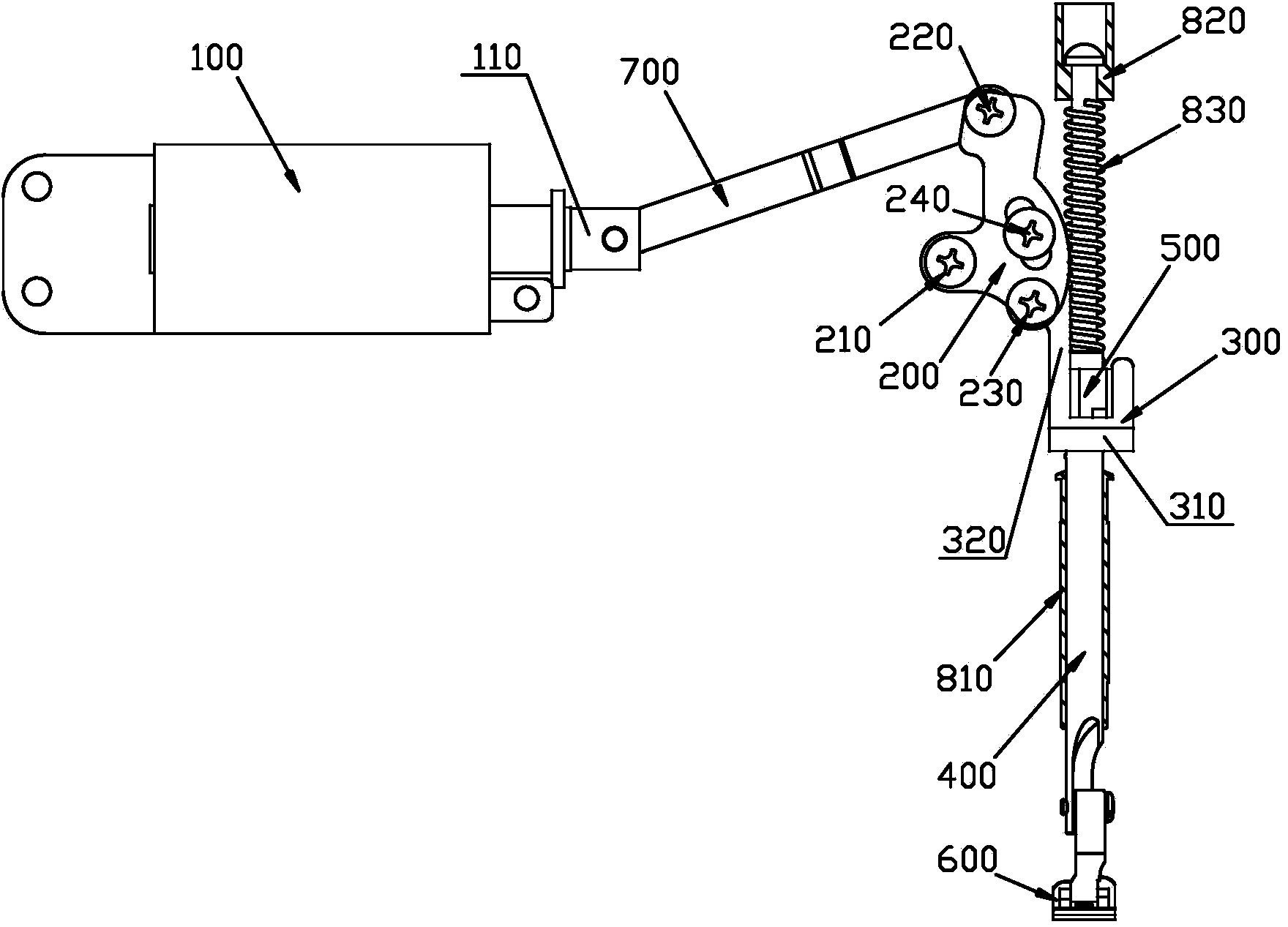Automatic presser foot lifting device of sewing machine