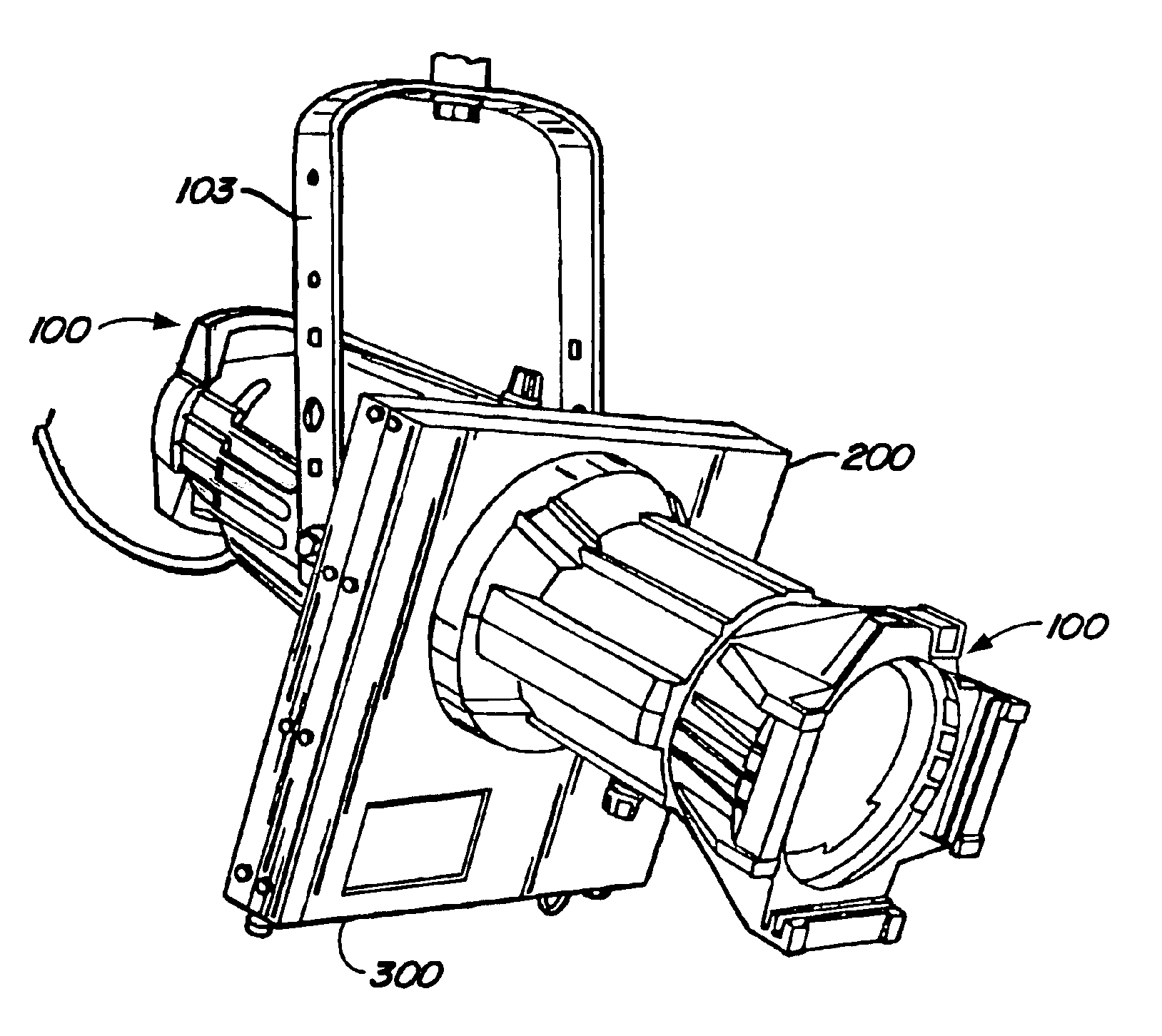 Projector attachment for ellipsoidal lamp