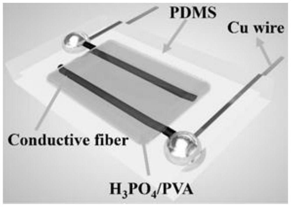 A kind of preparation method of bacterial cellulose-carbon nanotube/polyaniline composite microfiber and micro supercapacitor
