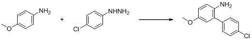 A kind of preparation method of 2-aminobiphenyl derivative