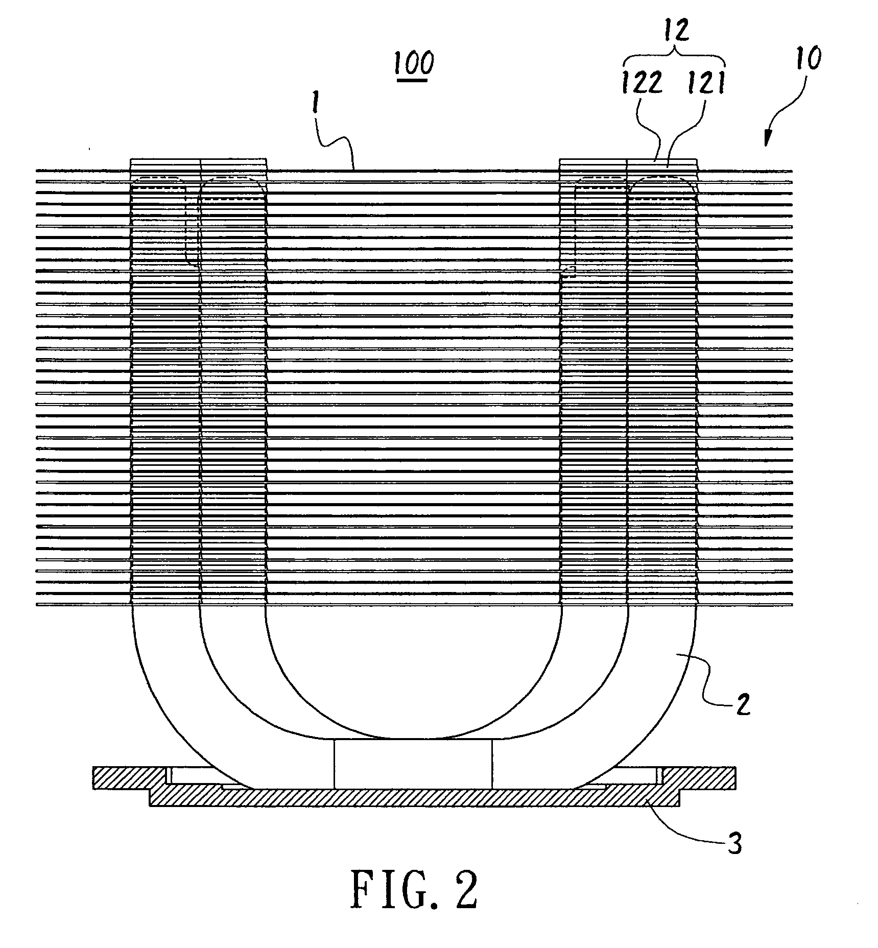 Heat dissipating module and method of fabricating the same