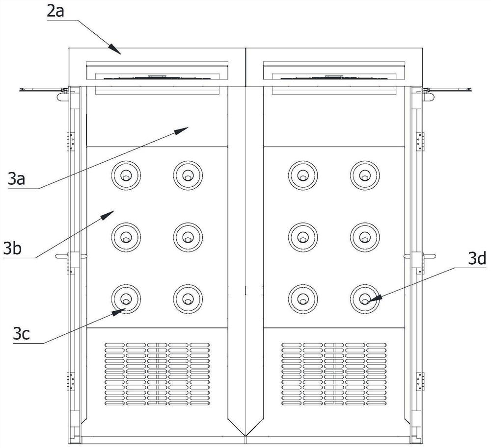 Channel type air shower with adjustable wind direction structure and implementation method of channel type air shower