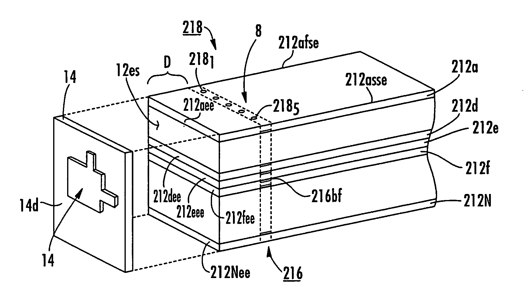 Antenna with layered ground plane