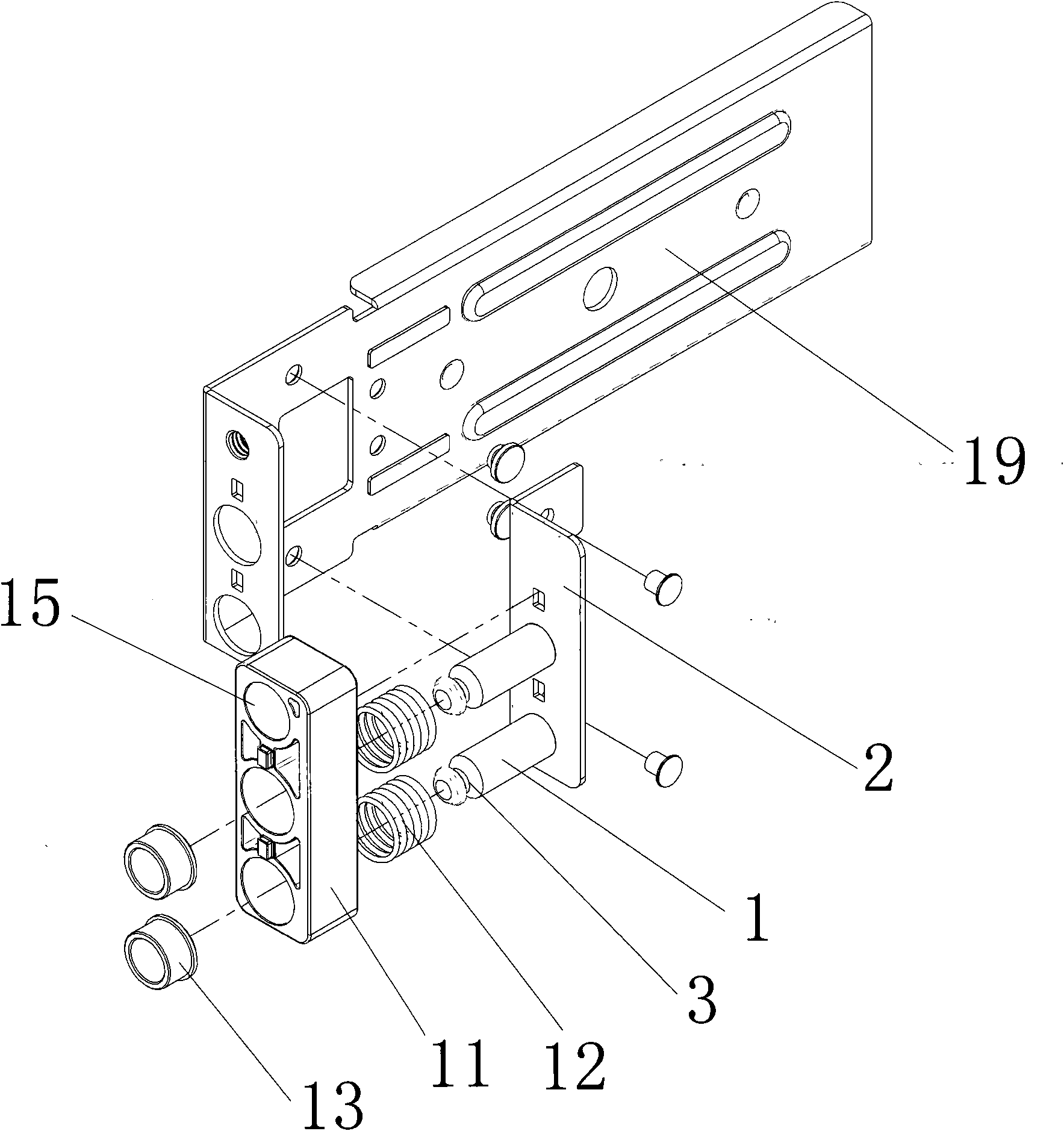 Locking mechanism for server slide rail