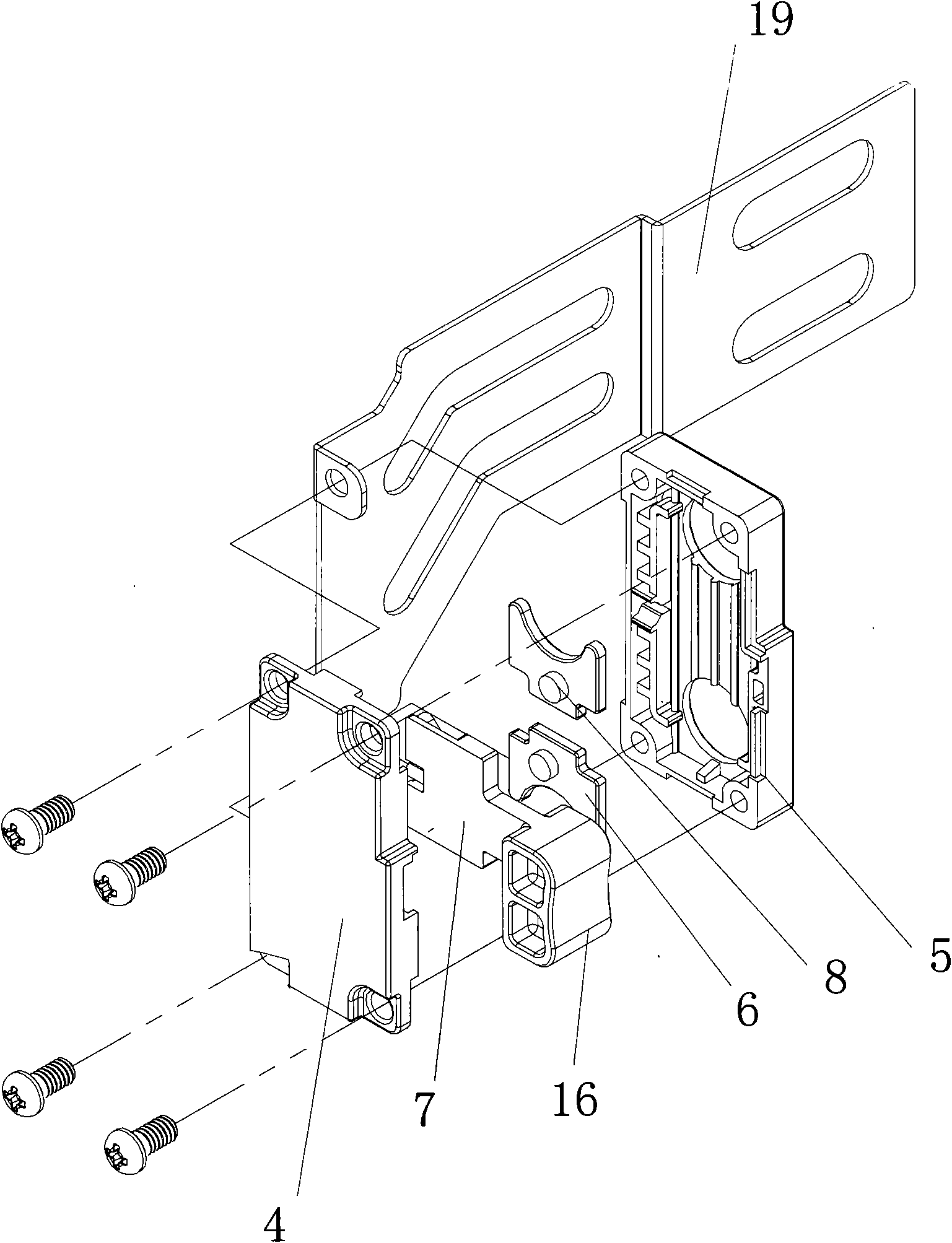 Locking mechanism for server slide rail