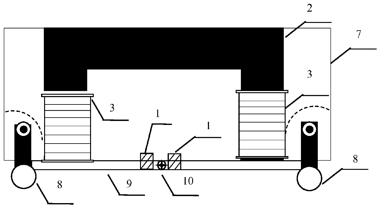 Rotating type low-frequency magnetic-leakage nondestructive flaw detection system