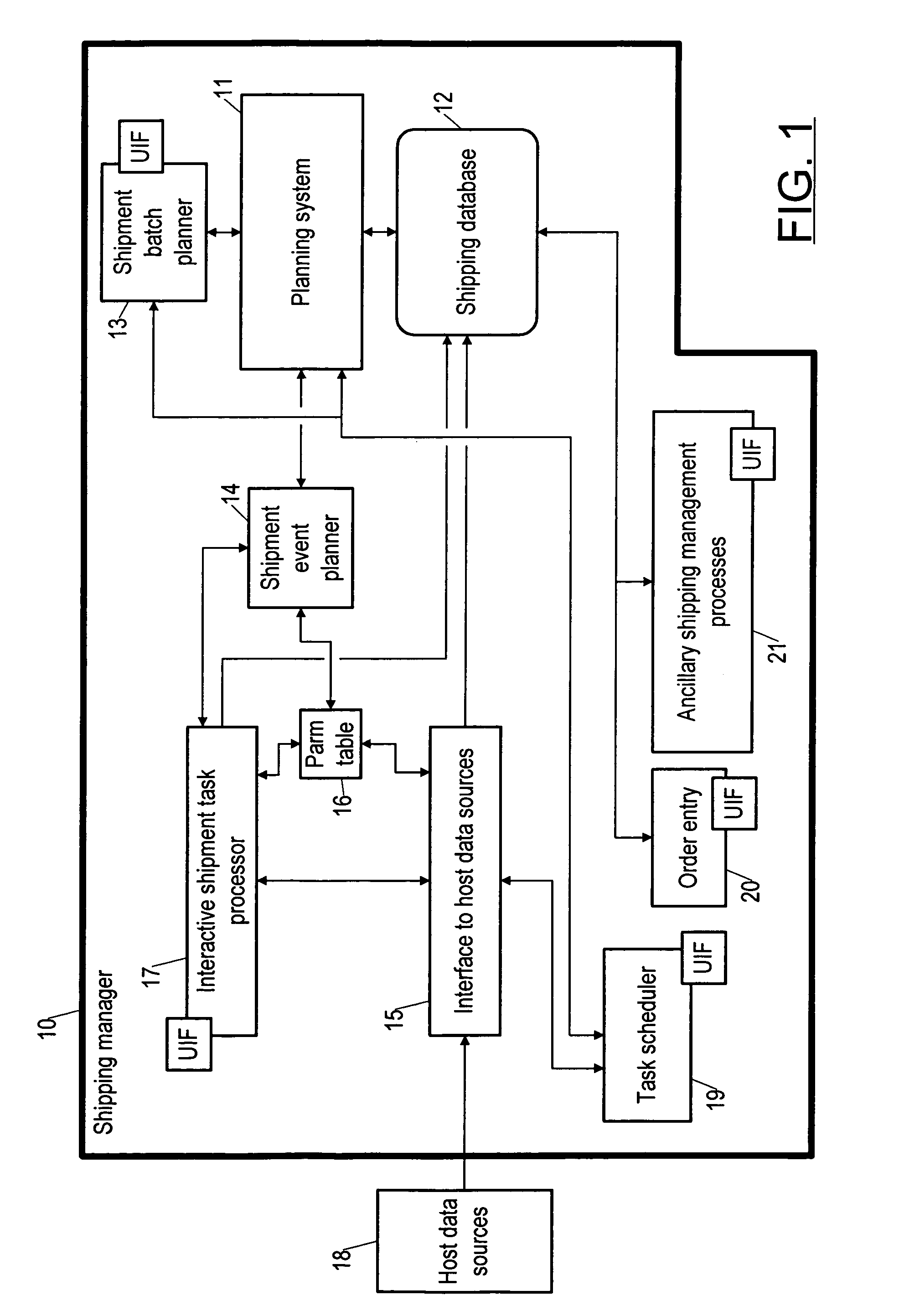 Planning engine for a parcel shipping system