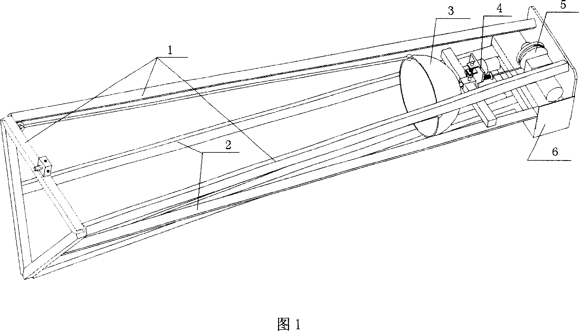 Three elastic band rail gun barrel type launching mechanism