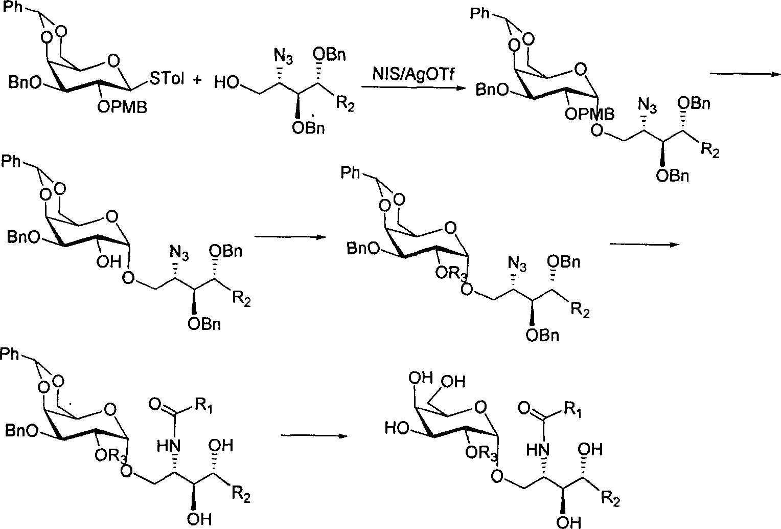 2'-OH derivative of alpha-galactose glycosphingolipids and preparing method thereof