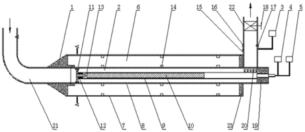 A probe and method for measuring moisture vapor humidity using a microwave hard coaxial cable