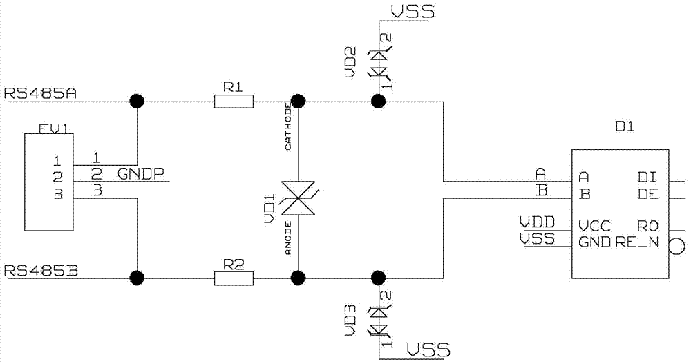 Protection circuit for communication interface