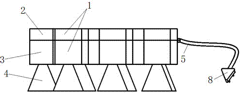 Wall adhering receptacle and manufacturing method thereof