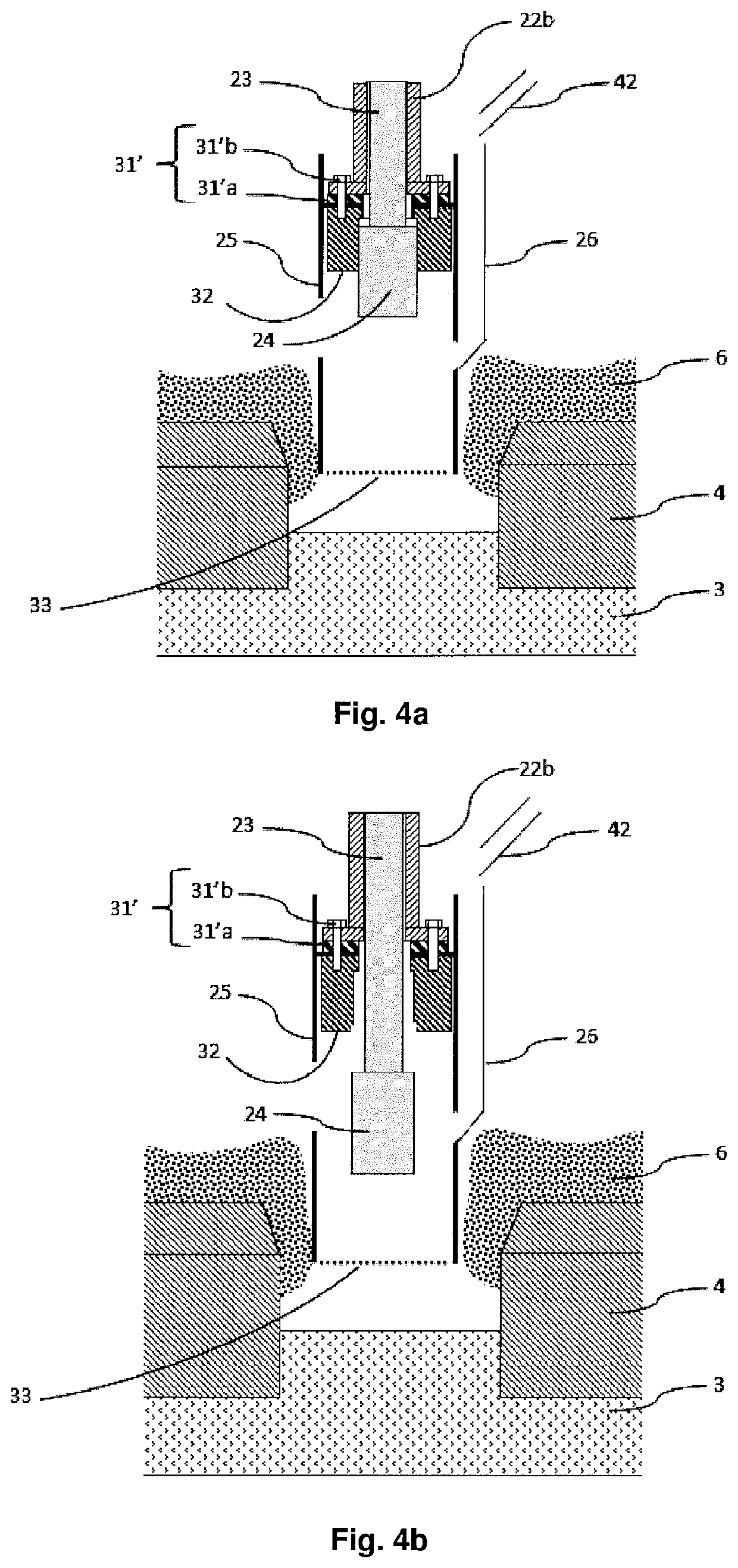 Drilling device comprising a tubular sheath secured to an actuator