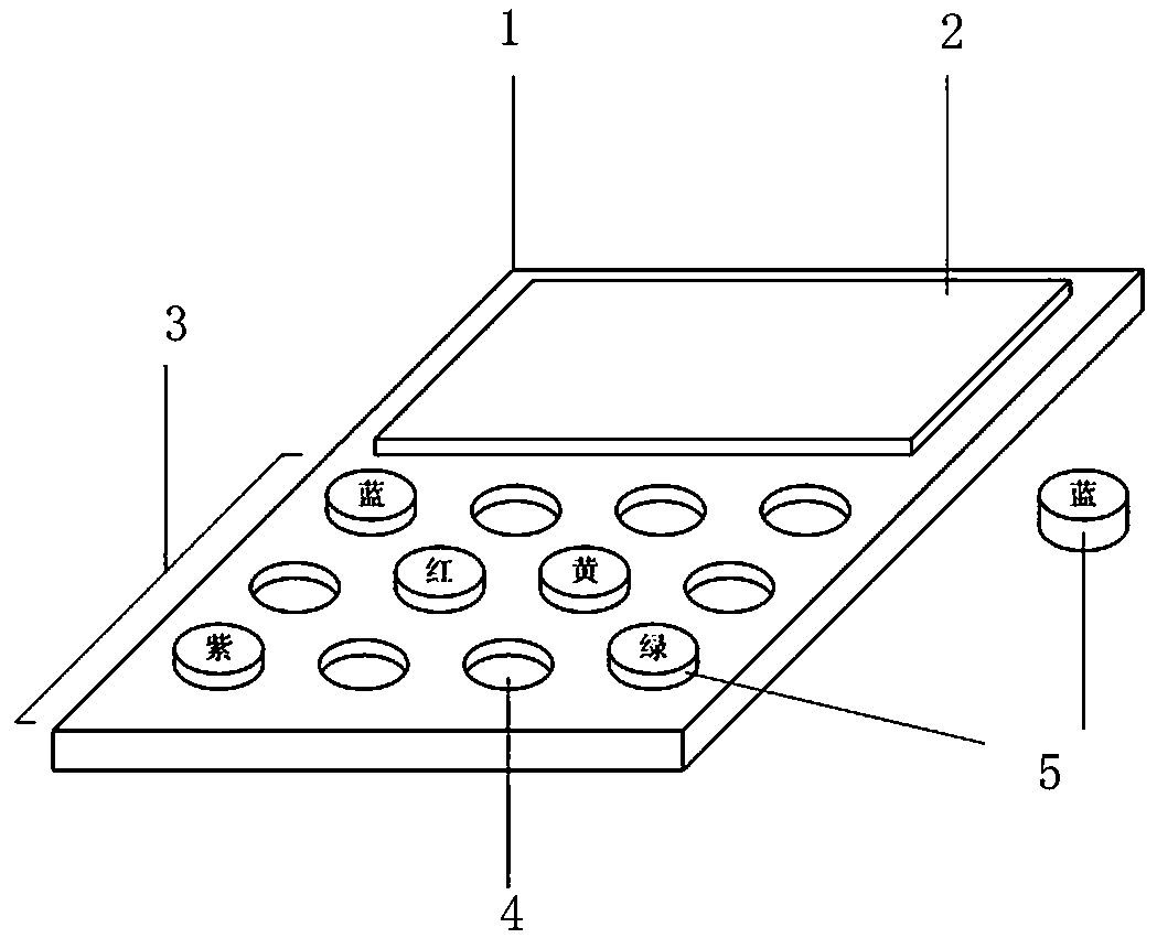 A color array-based augmented reality interactive method and device