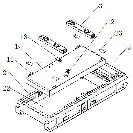 Detachable chassis fuel tank structure