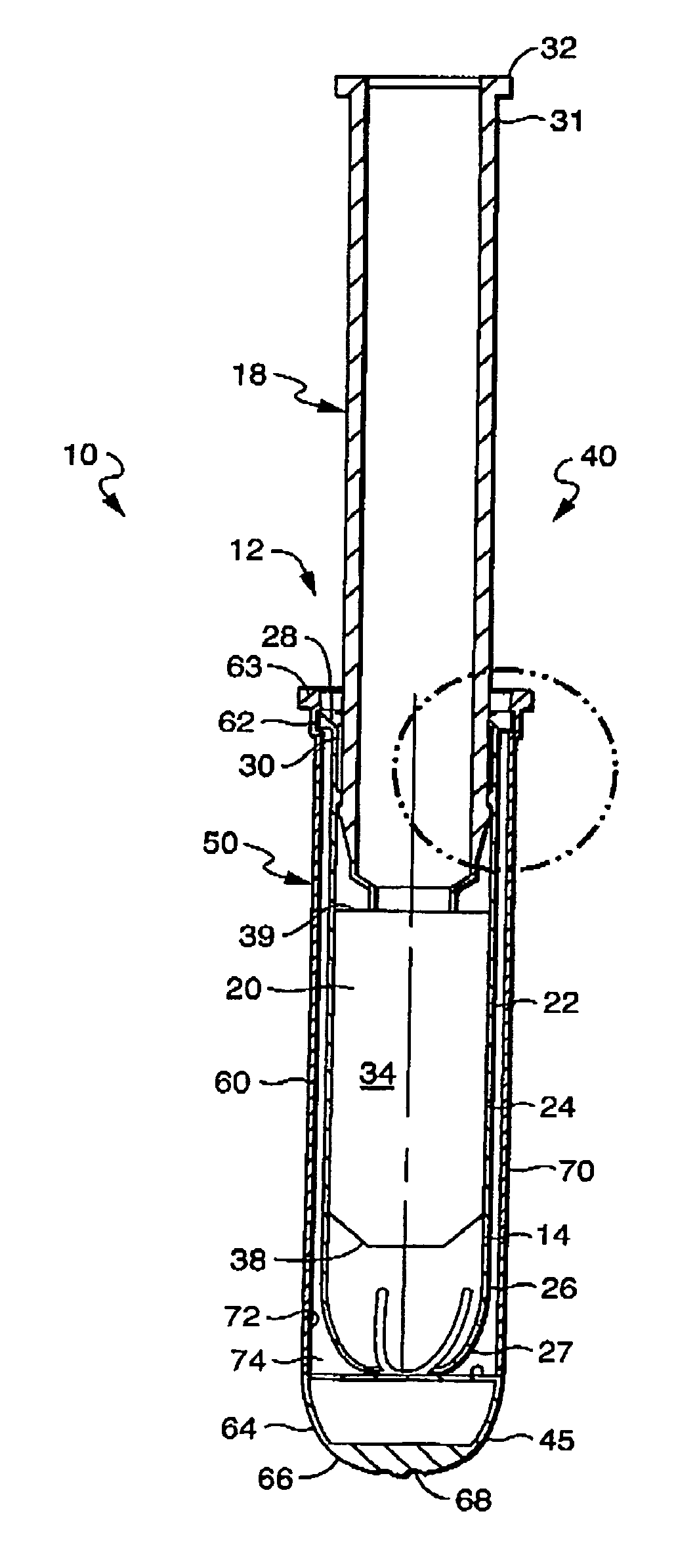 Delivery tube assembly for an applicator