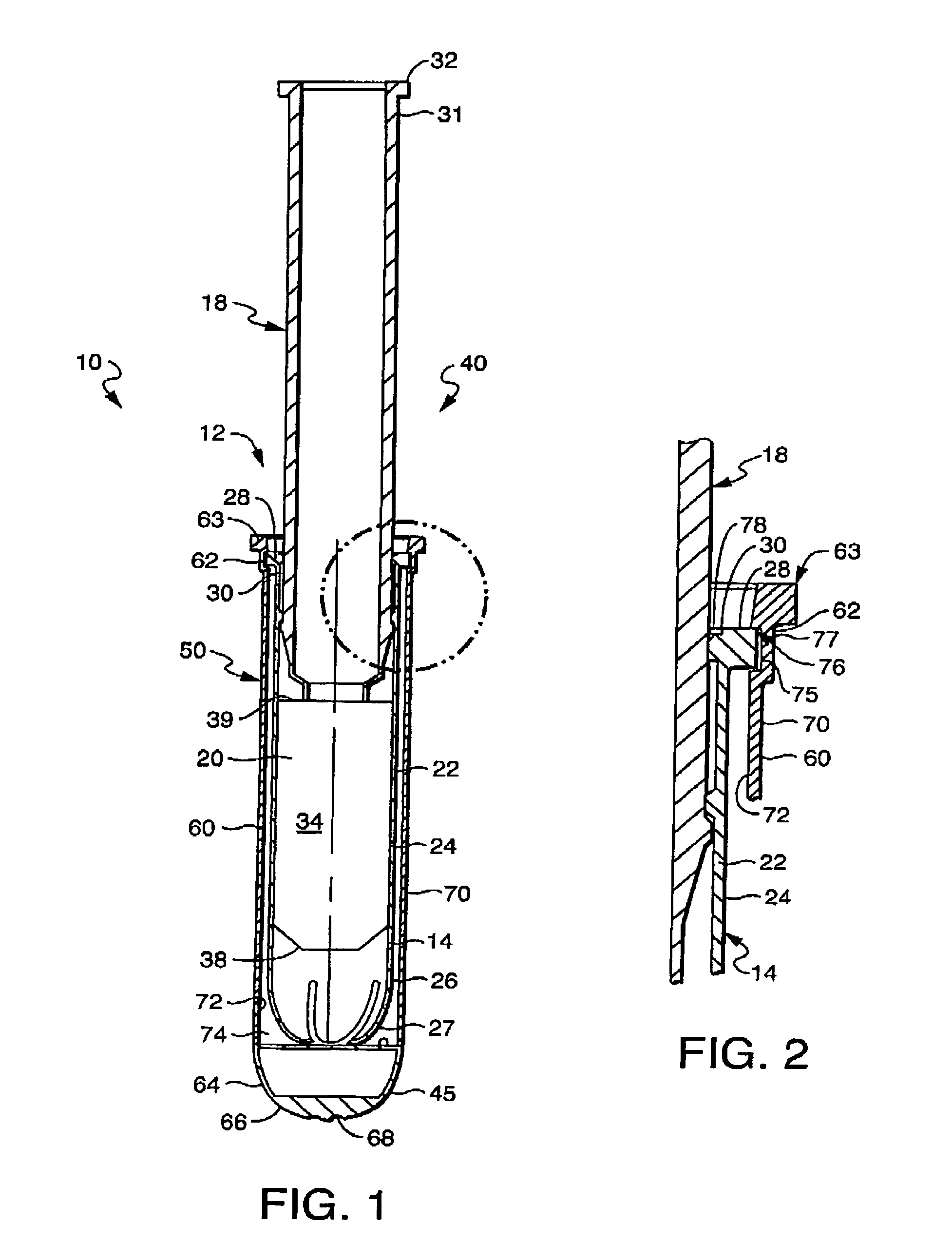 Delivery tube assembly for an applicator