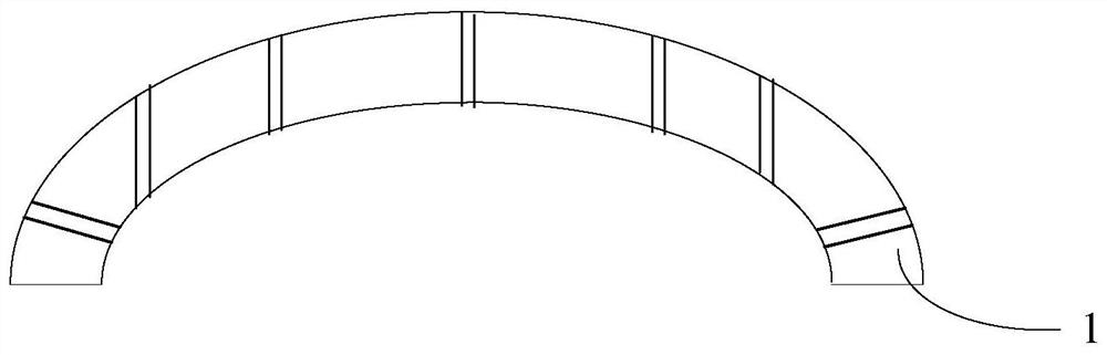 Curved glass and its manufacturing method and application