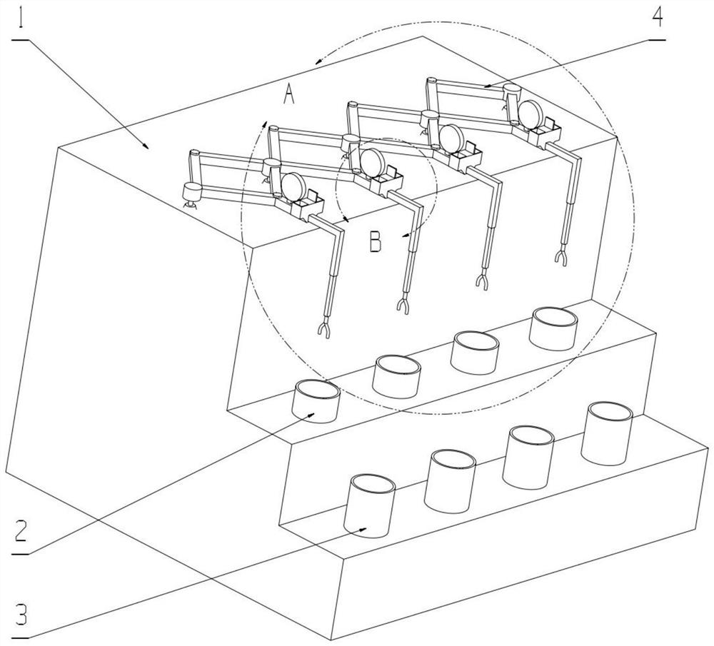 Combined plant planting device for architectural design