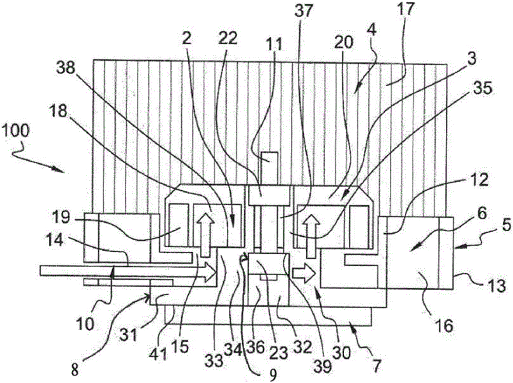 Electric motor, and air blast device and air-conditioning and/or heating ventilation system provided with such a motor