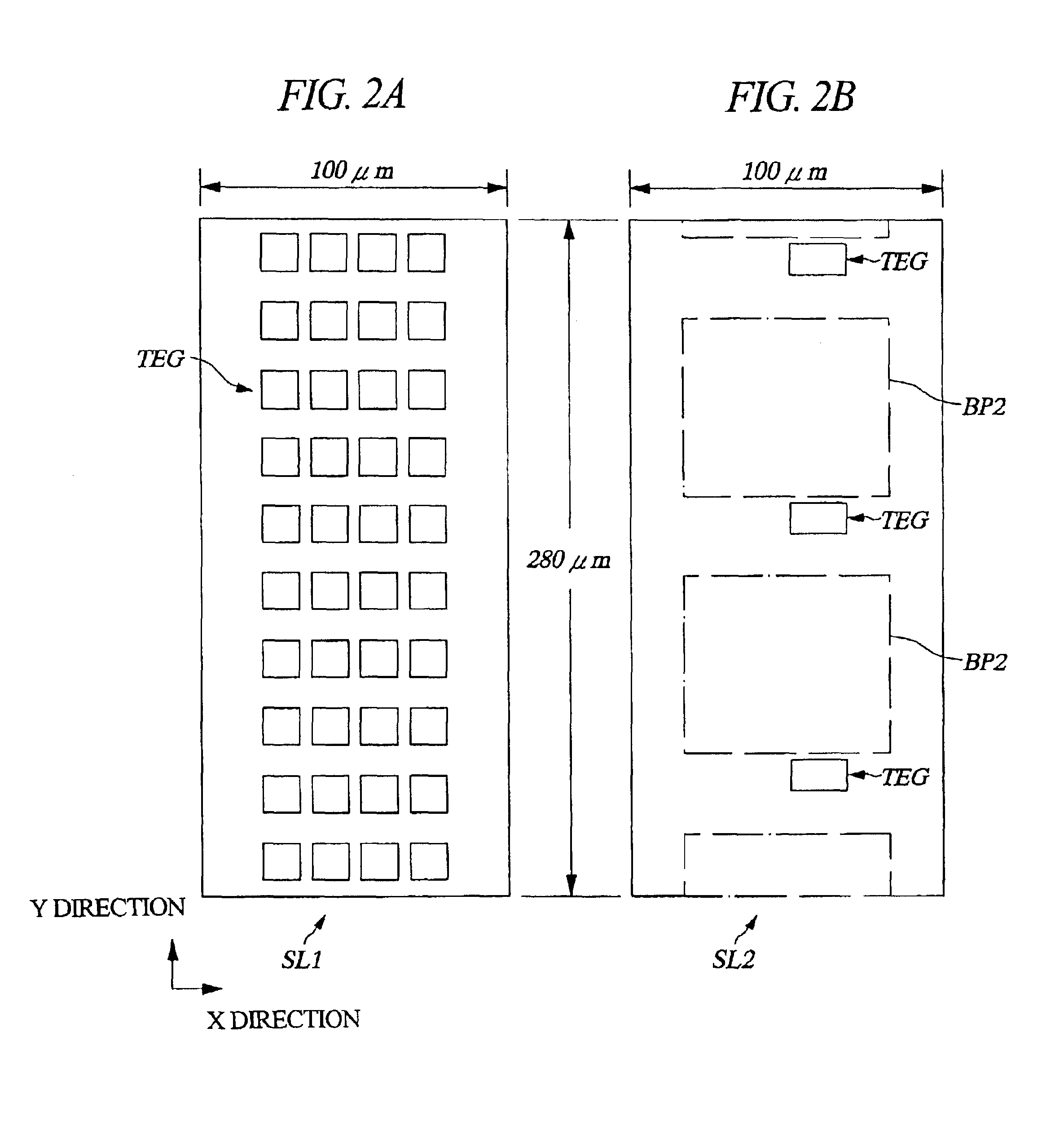Method of manufacturing a semiconductor device to provide a plurality of test element groups (TEGs) in a scribe region
