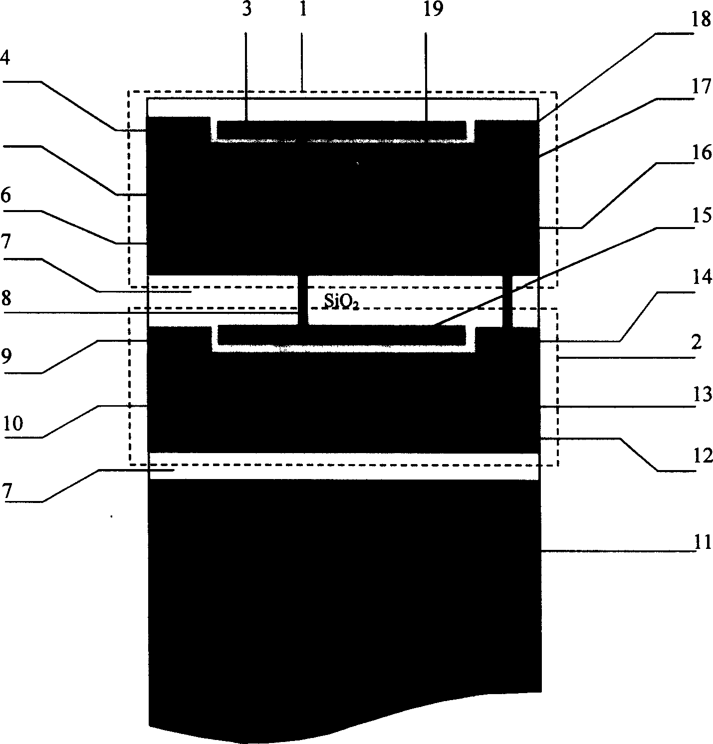 High-speed three-dimension integrated circuit active layer structure and manufacturing method
