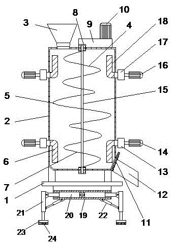Stable supporting type building stirrer