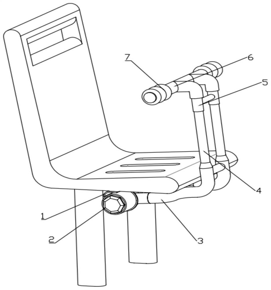 Safety auxiliary device of public transport seat
