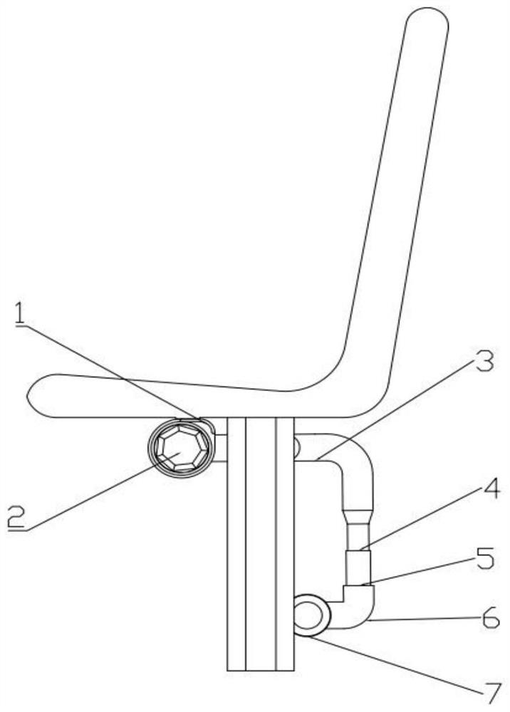 Safety auxiliary device of public transport seat