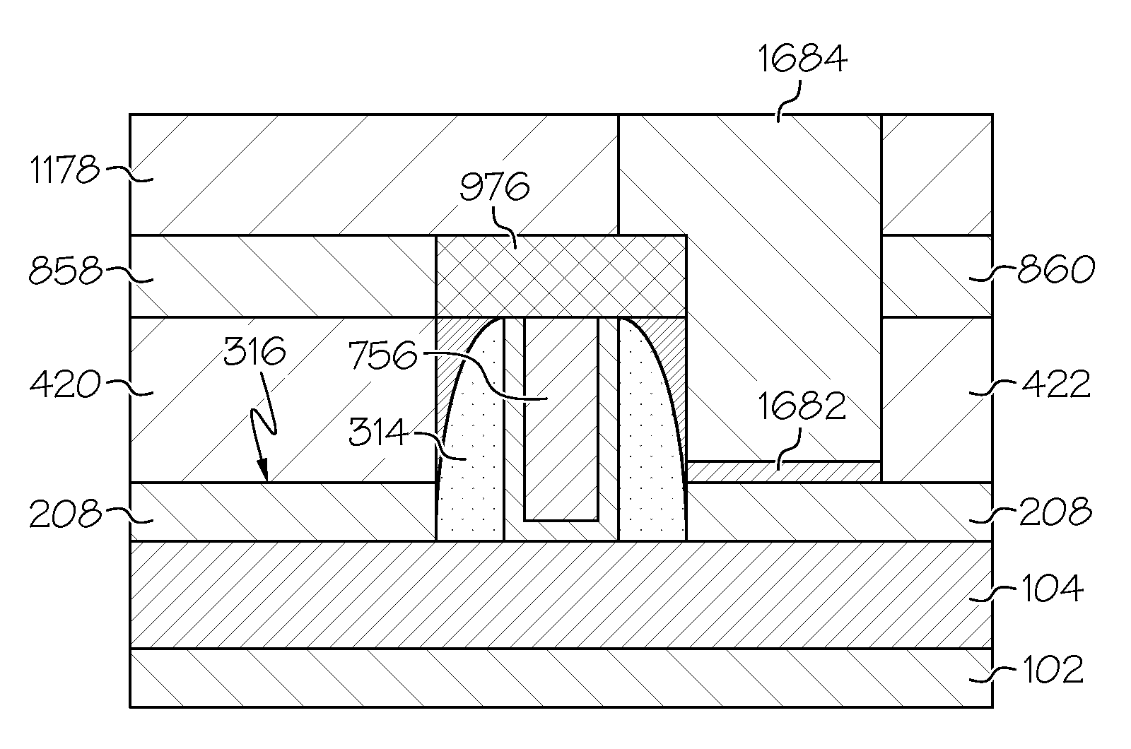 Self-aligned contact process enabled by low temperature